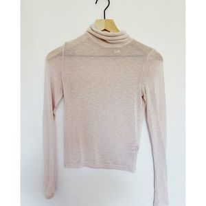 H&M Fine-Knit Pink Turtle Neck